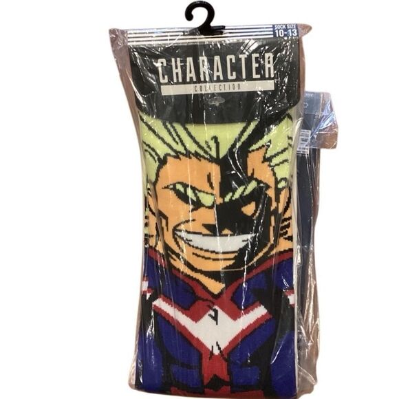 NWT My Hero Academia All Might Animigos 360 Character Socks Size 10-13 - Picture 7 of 7